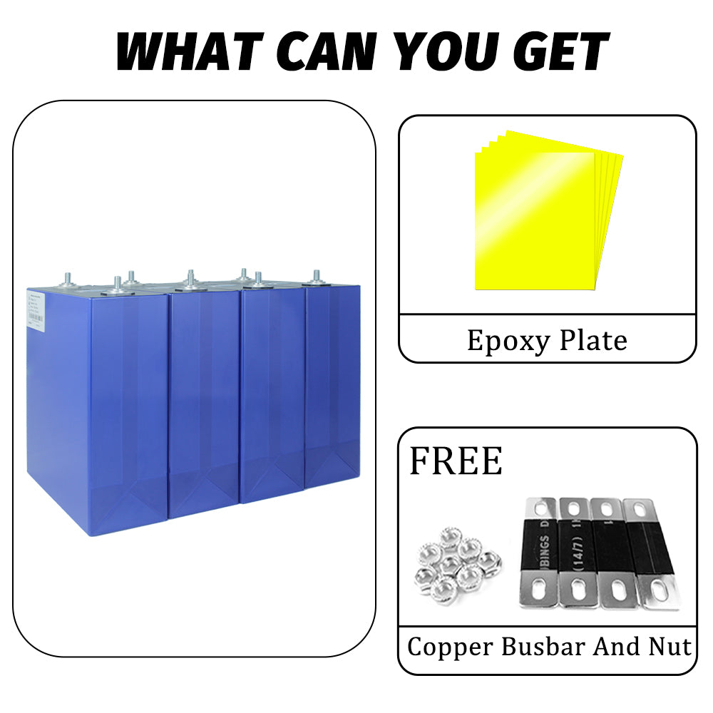 EU Stock DDP Price MB31 EVE 3.2V 314Ah Lifepo4 Battery M6 Studs Cell Prismatic 8000 Cycle EVE 314A Rechargeable Battery Energy Storage