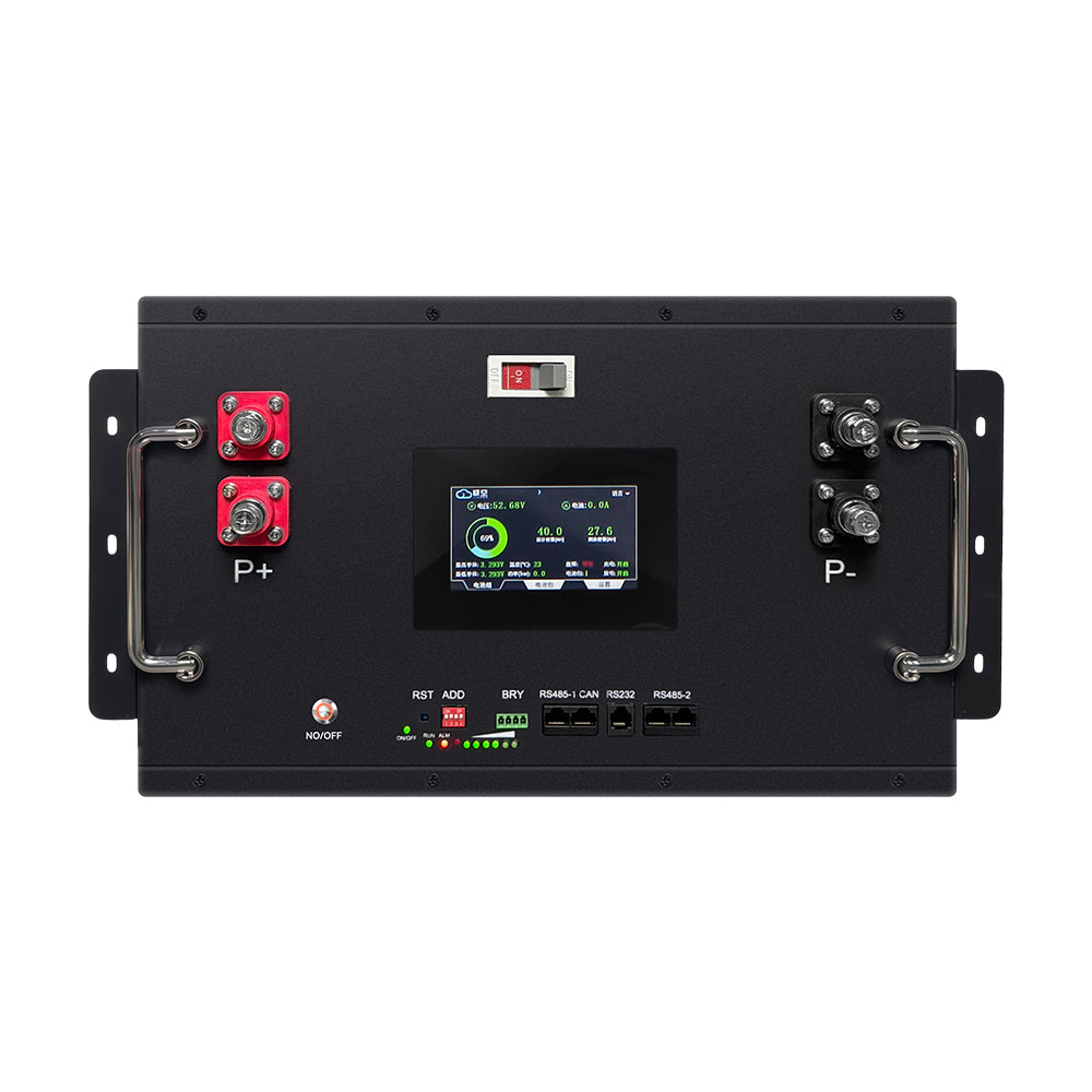 DDP 48V 16S 280Ah-314Ah DIY Battery Box Kit With 200A BMS & V19 LCD Screen Power Bank Outdoor Supply Boat Solar Energy Storage