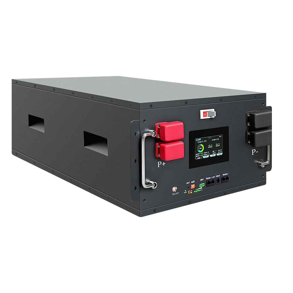 DDP 48V 16S 280Ah-314Ah DIY Battery Box Kit With 200A BMS & V19 LCD Screen Power Bank Outdoor Supply Boat Solar Energy Storage