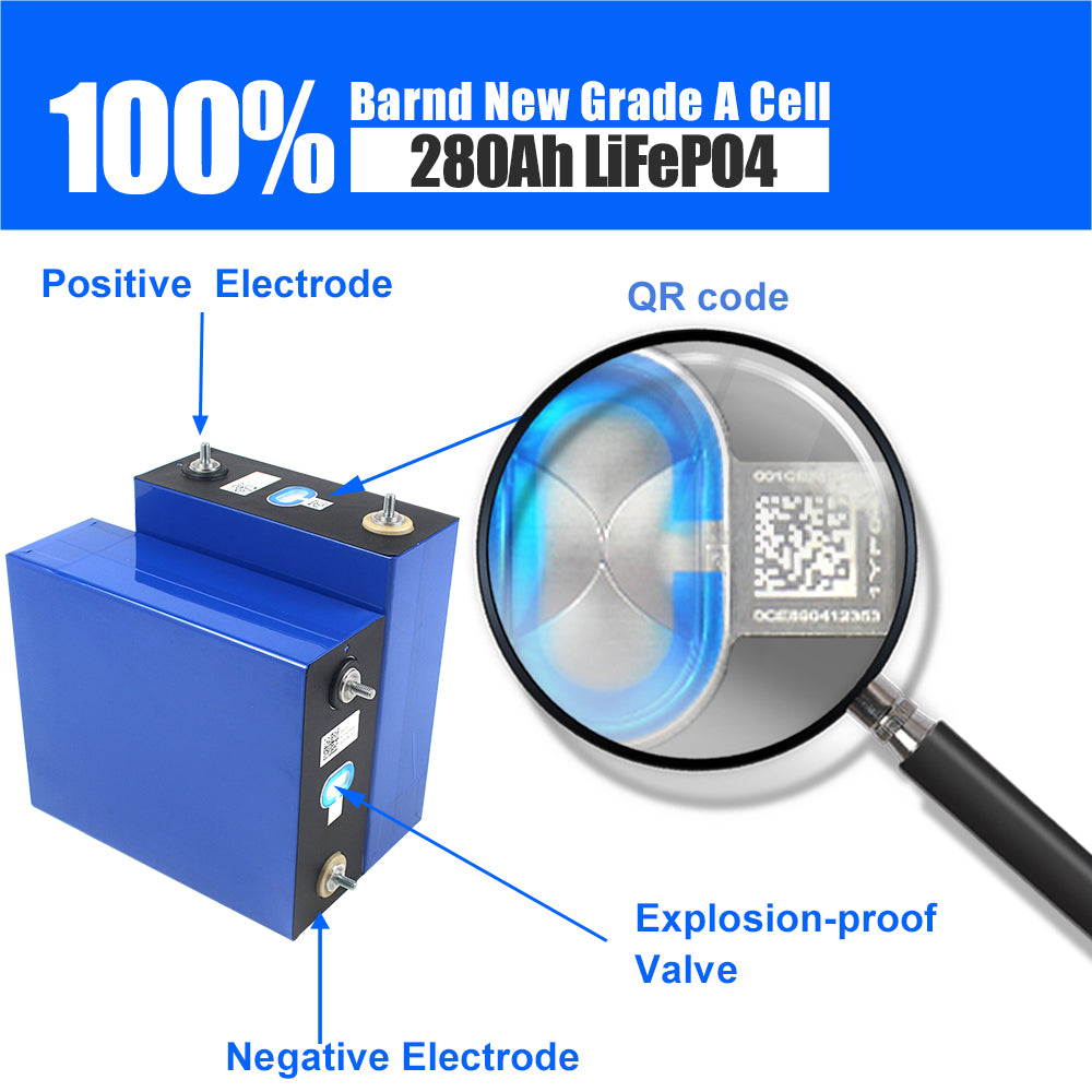 EU Stock Free Shipping CATL 3.2V 280Ah LiFePO4 Battery Prismatic Lithium Ion Batteries Brand New Grade A 280Ah Cells For Energy Storage